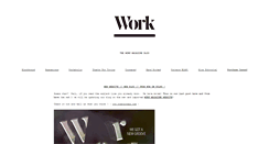 Desktop Screenshot of blog.theworkmag.com