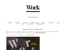 Tablet Screenshot of blog.theworkmag.com